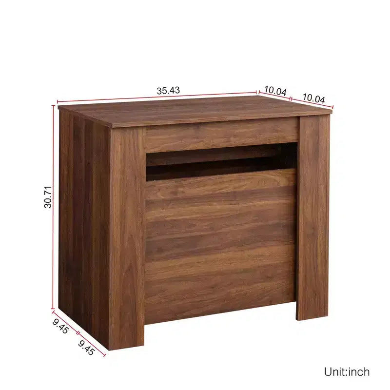Grande console extensible multifonctionnelle de 118.11, table à manger pour 5-8 personnes