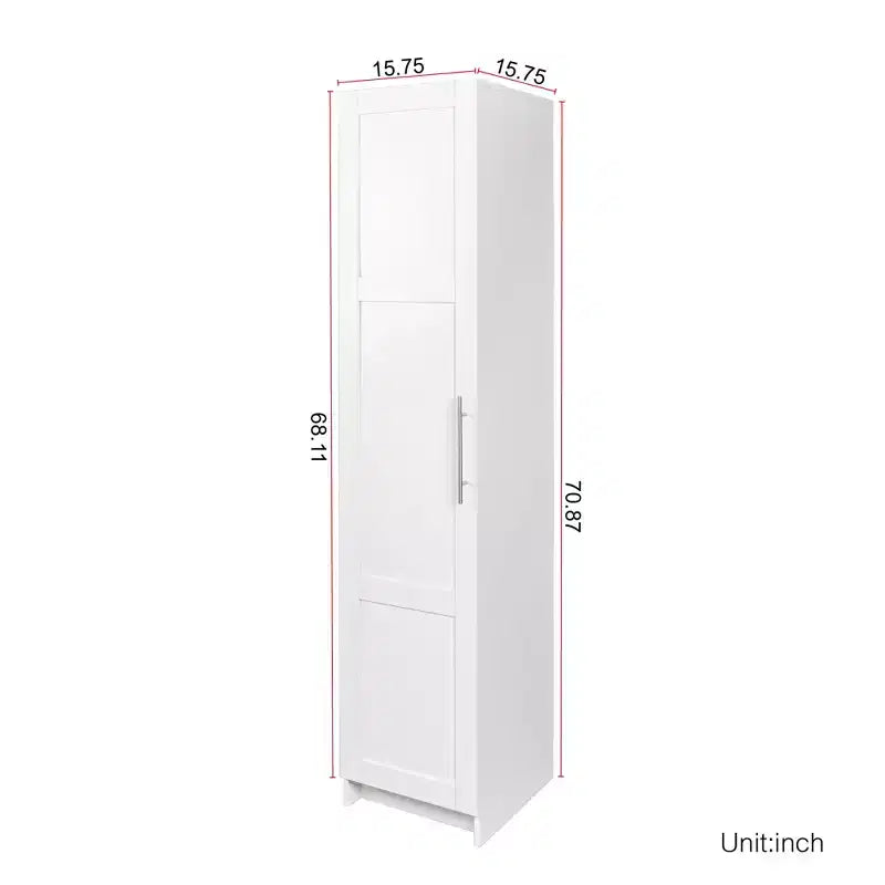 Armoire de rangement murale haute empilable à 3 niveaux avec étagères réglables