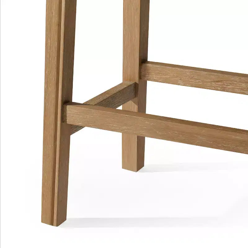 Rückenloser Thekenhocker im Satteldesign mit Stoffbezug 26