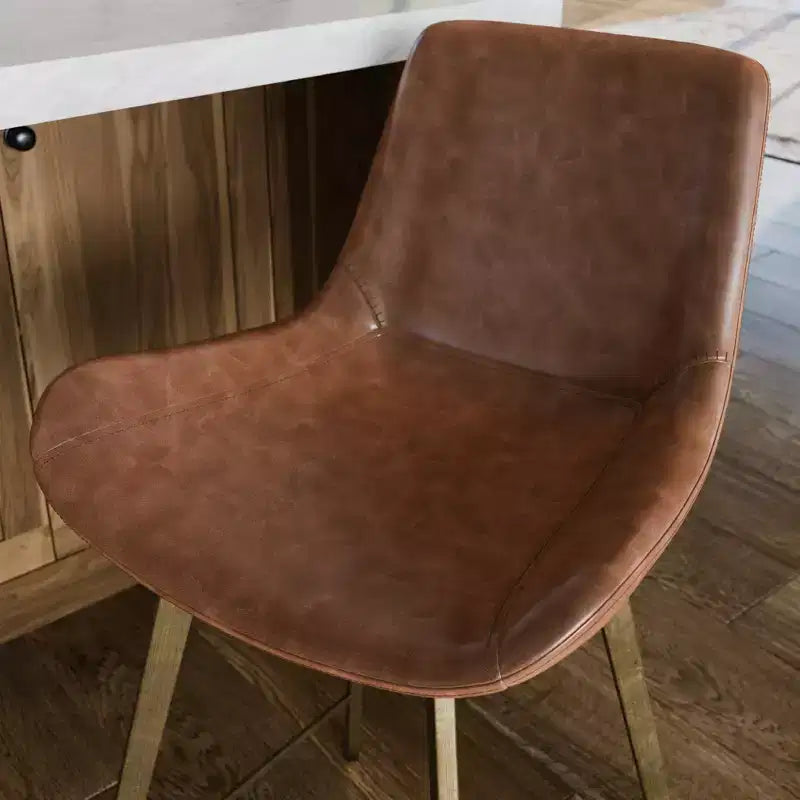 Thekenhocker mit Kunstlederbezug 26