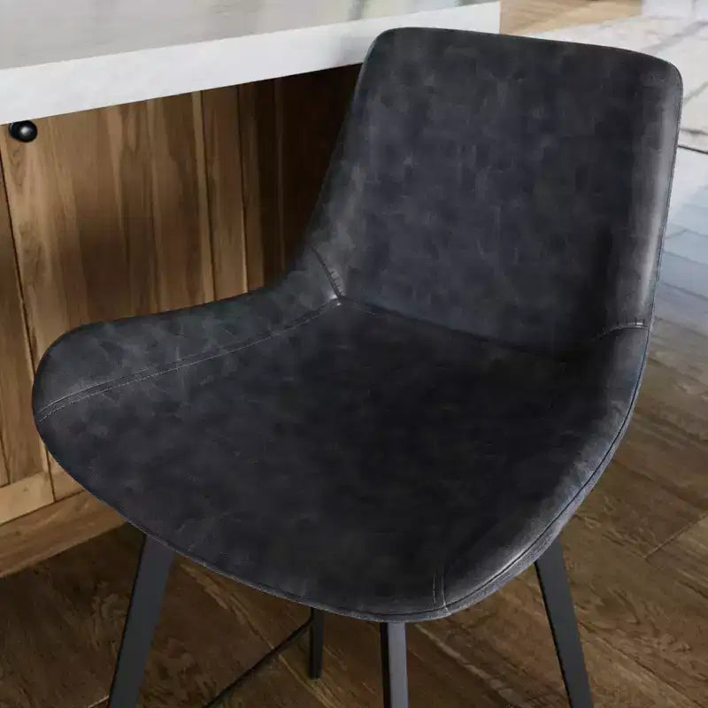Thekenhocker mit Kunstlederbezug 26