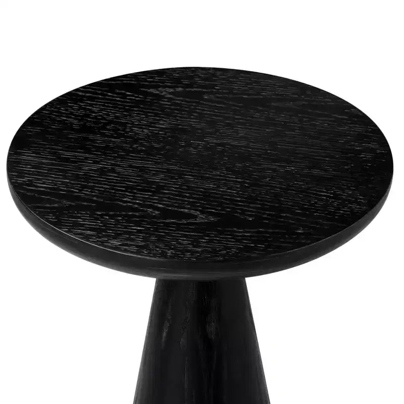 Table d'appoint rustique ronde en bois pour boissons 12x20