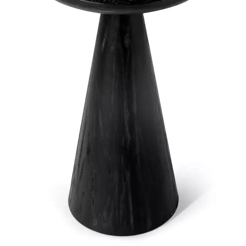 Table d'appoint rustique ronde en bois pour boissons 12x20