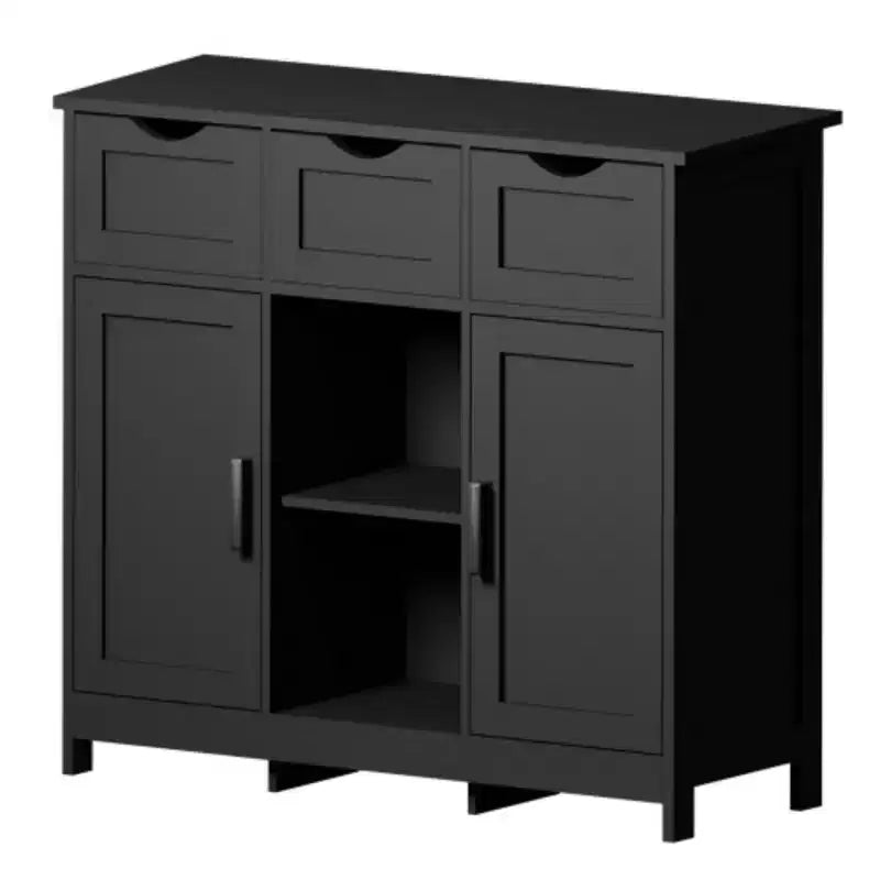 Armarios de almacenamiento, armario de piso de madera con cajones y estantes, armario decorativo para sala de estar, dormitorio y baño, decoración del hogar
