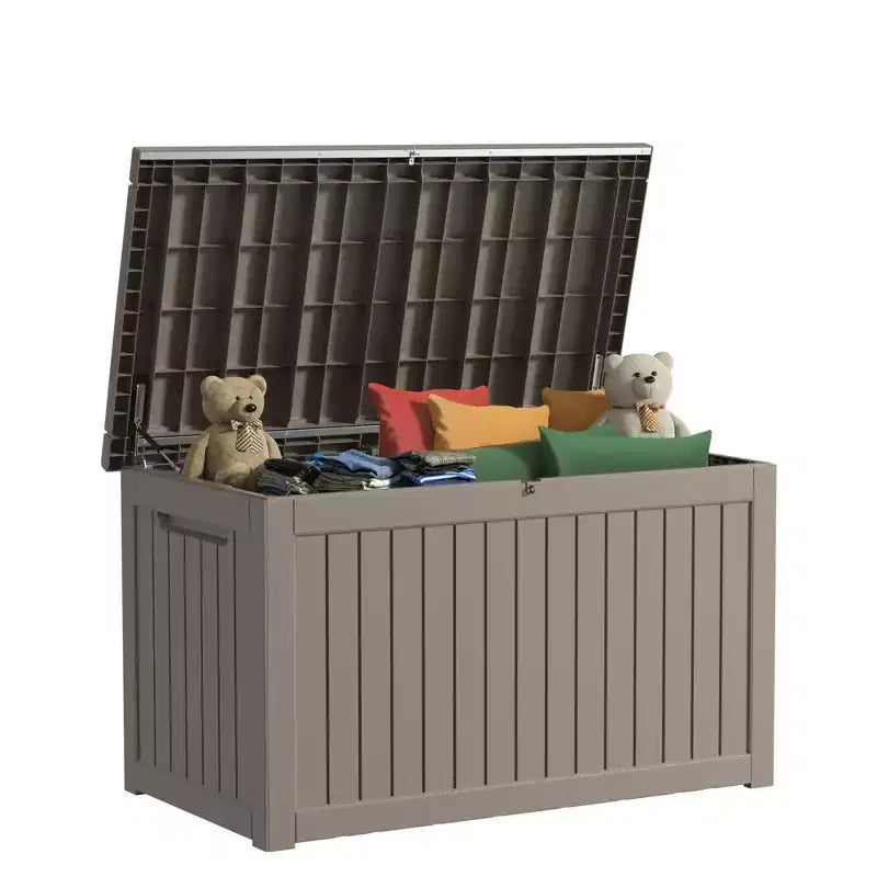 Coffre de rangement trois places de 870L/230GAL de qualité militaire, structure en acier résistante aux chocs, système modulaire à chargement rapide