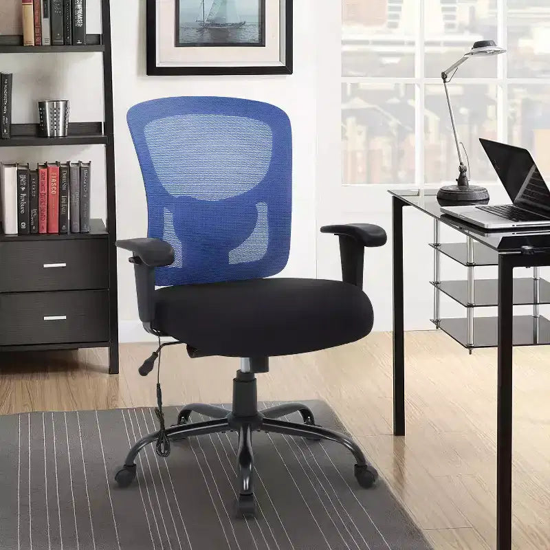 Ergonomischer Bürostuhl für große und kräftige Personen, bis 400lbs, Netzstoff-Schreibtischstuhl