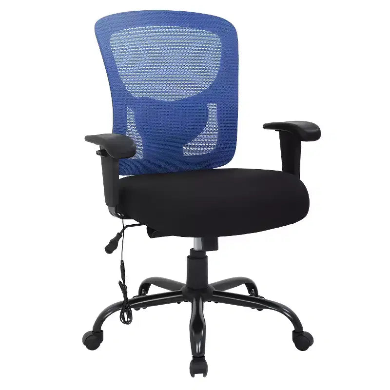 Chaise de bureau ergonomique pour personnes grandes et fortes, capacité de 400lbs, chaise de bureau en maille