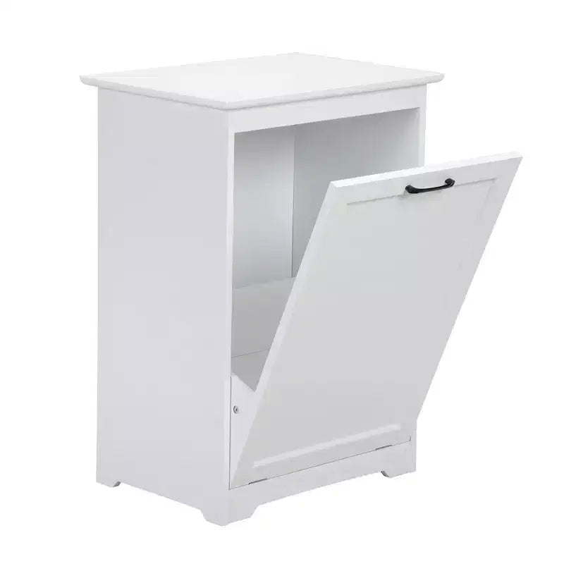 Poubelle basculante et panier à linge avec porte inclinable réglable, meuble en bois pour cuisine