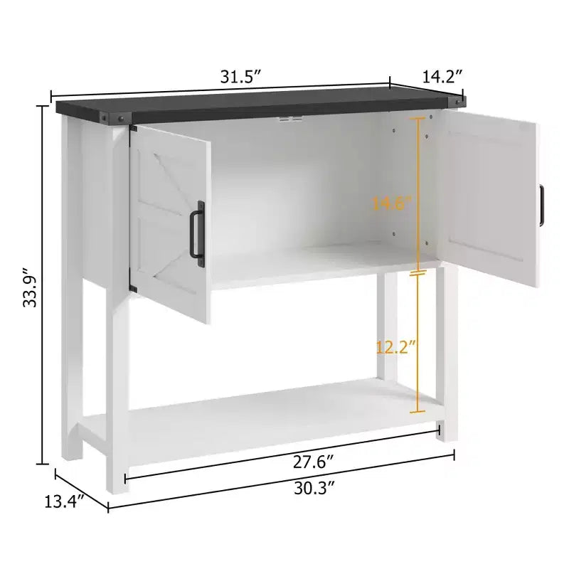 Mesa consola para recibidor con espacio de almacenamiento, mueble bar de madera para café, aparador estrecho, mesa para sofá y recibidor para pasillo