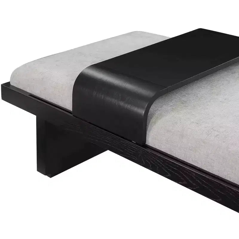 Sitzbank aus Chenille-Stoff