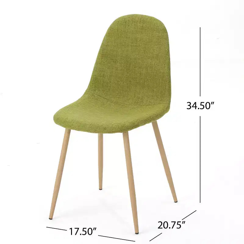 Esszimmerstühle mit Stoffbezug im Mid-Century-Modern-Stil (2er-Set)