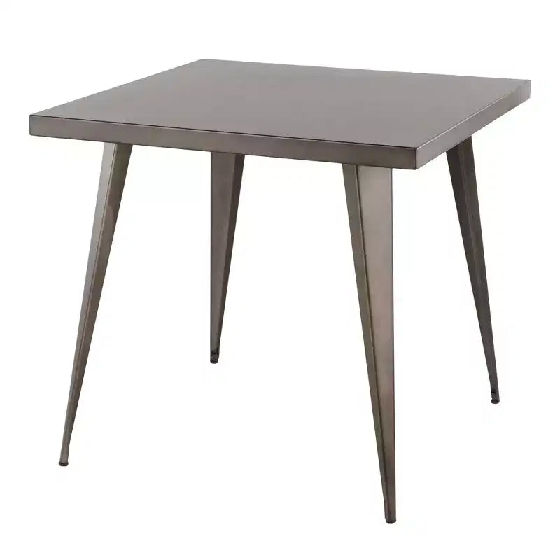 Quadratischer Esstisch, Küchentisch im Industriestil mit Antik-Finish für das Esszimmer