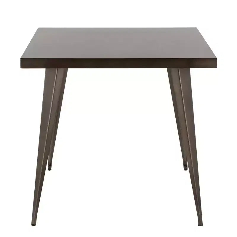 Quadratischer Esstisch, Küchentisch im Industriestil mit Antik-Finish für das Esszimmer