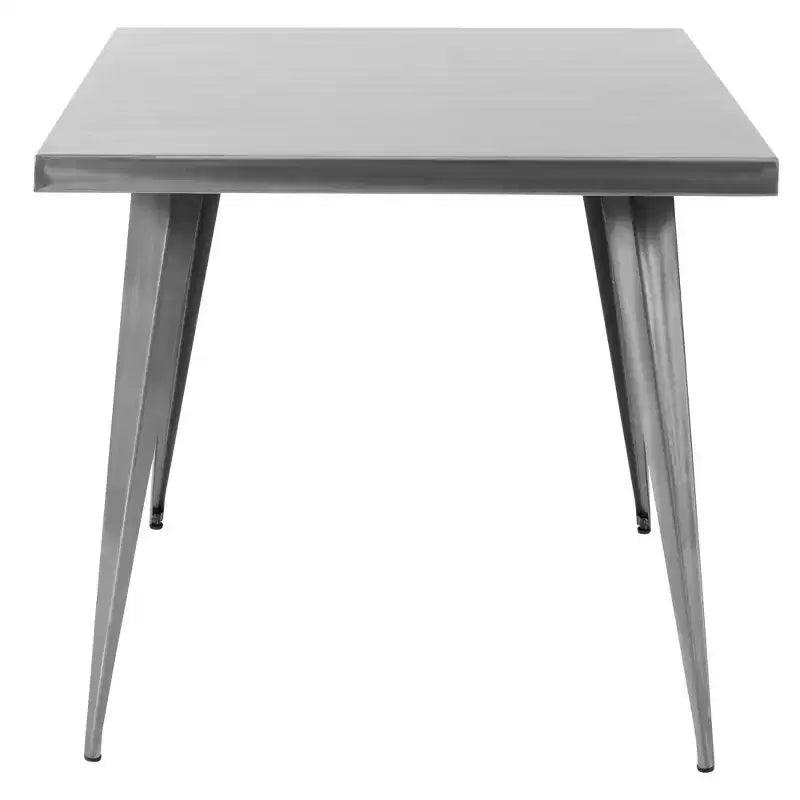 Quadratischer Esstisch, Küchentisch im Industriestil mit Antik-Finish für das Esszimmer