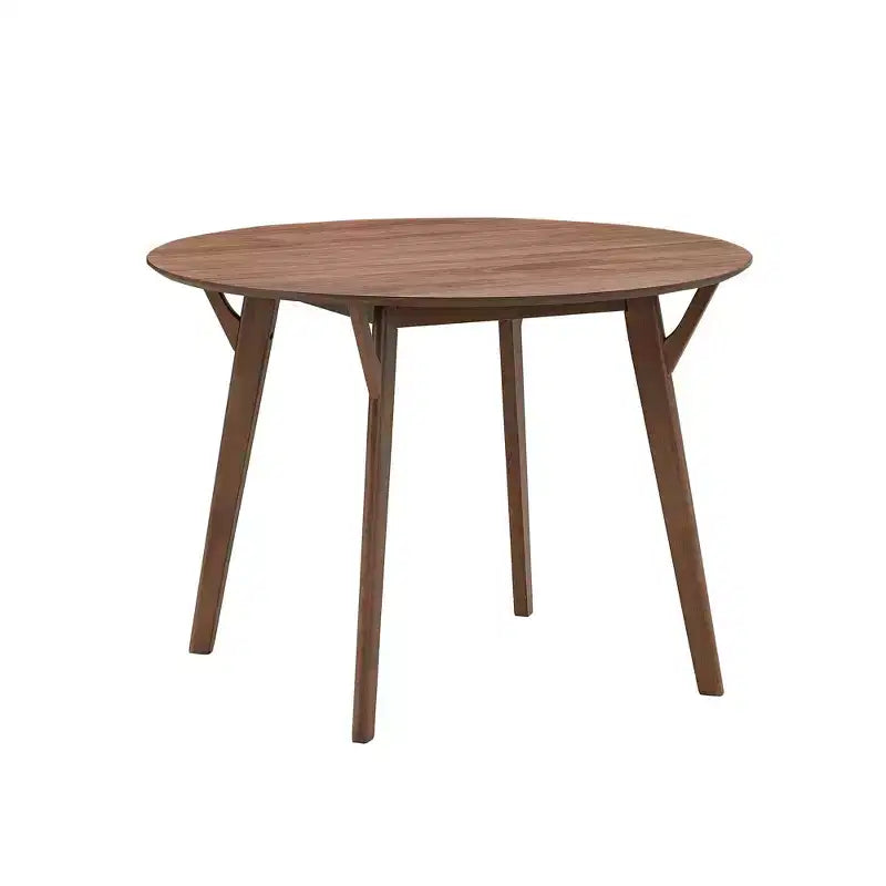 Mesa de comedor redonda de madera de 42 pulgadas, mesa de cocina para 4 personas, para comedor