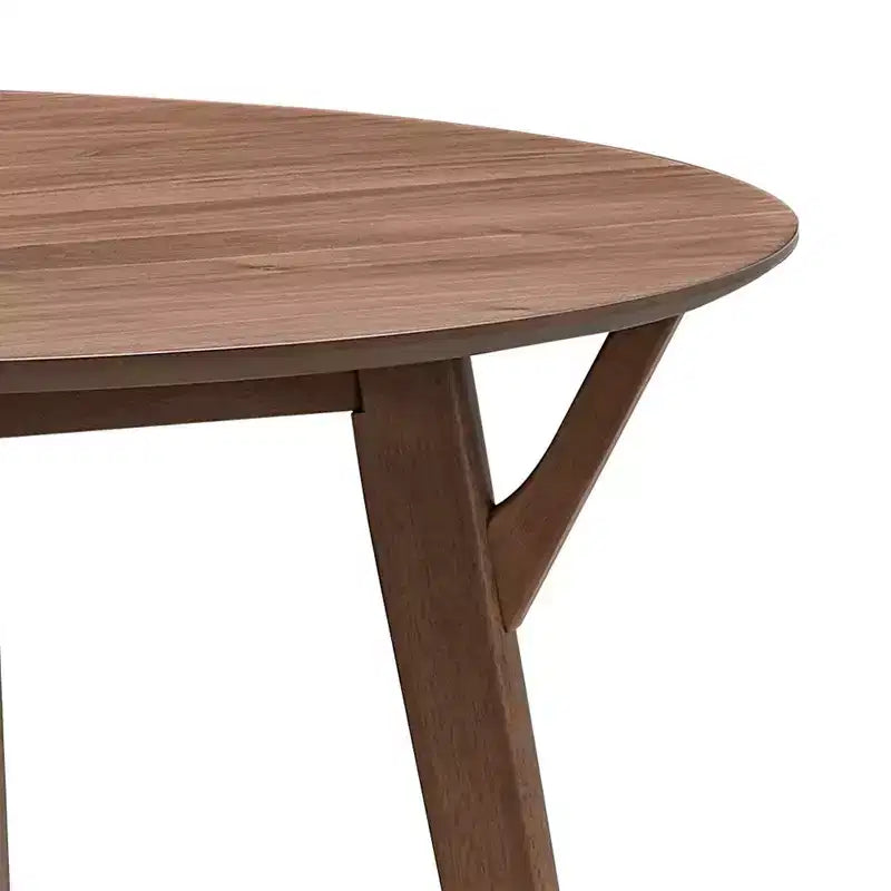 Mesa de comedor redonda de madera de 42 pulgadas, mesa de cocina para 4 personas, para comedor
