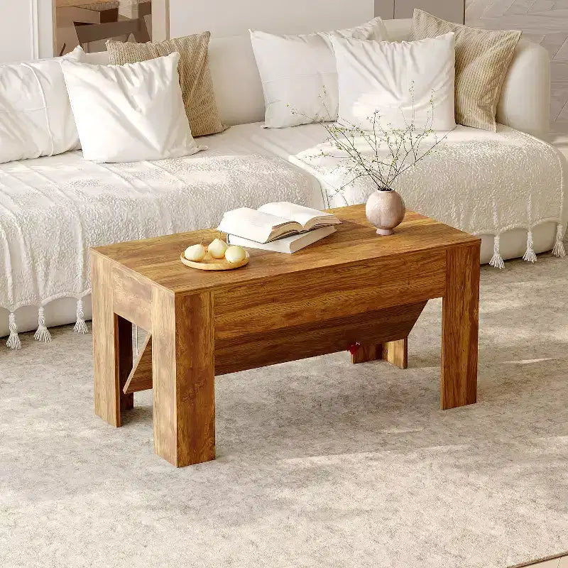 Table basse multifonction avec rangement dissimulé et caractéristiques tactiques, table basse, bureau pour enfants, petite table