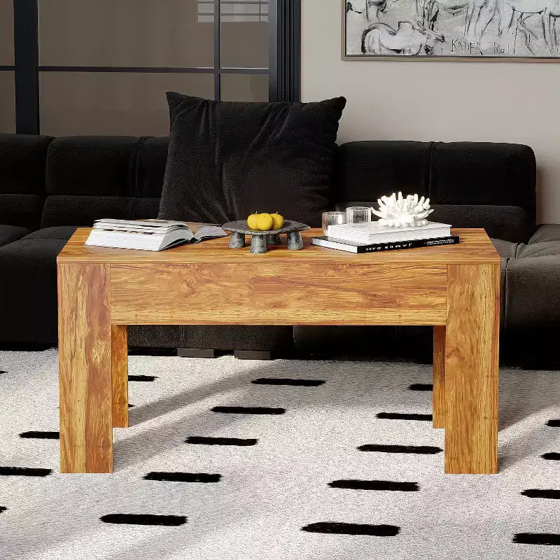 Table basse multifonction avec rangement dissimulé et caractéristiques tactiques, table basse, bureau pour enfants, petite table