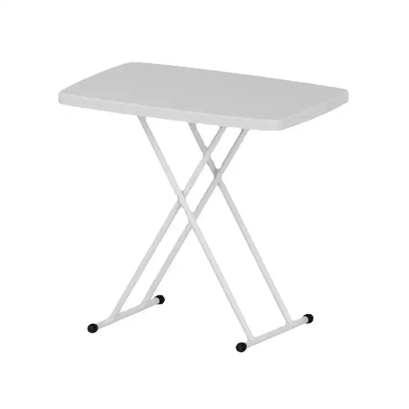 Petite table pliante de camping individuelle, bureau pliant léger et portable, table utilitaire robuste à hauteur réglable, petite table en plastique pour le camping