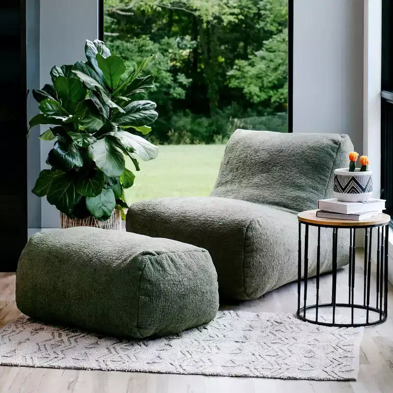 Strukturierter Sitzsack mit Schaumstofffüllung, zum Entspannen, für jedes Alter