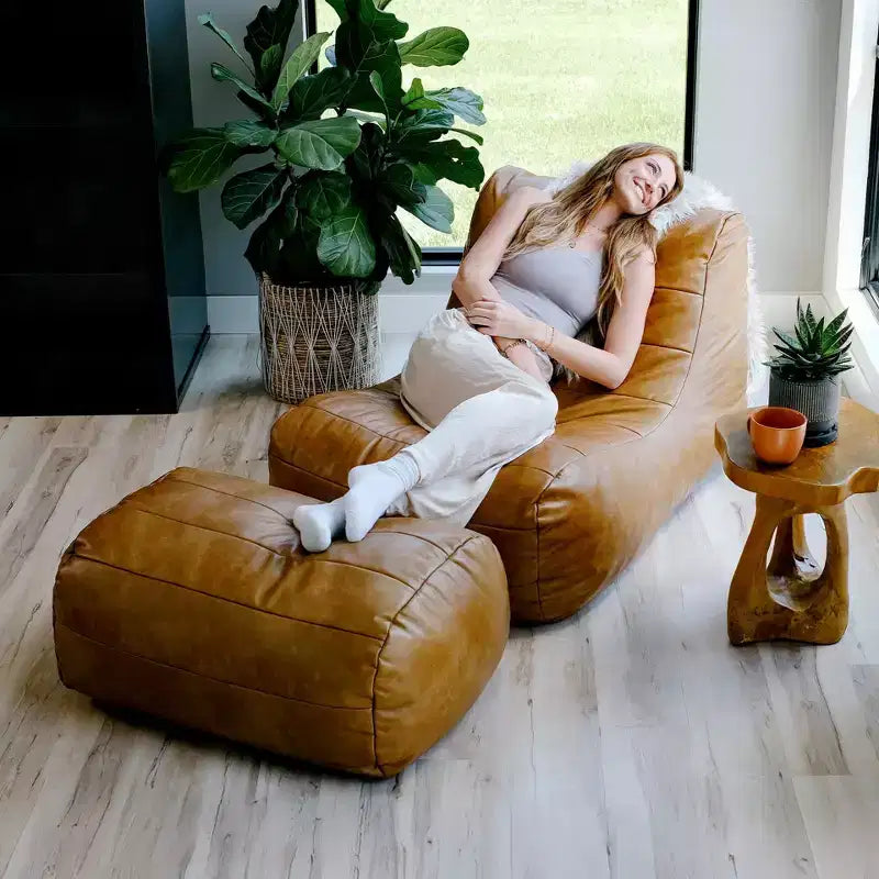 Strukturierter Sitzsack mit Schaumstofffüllung, zum Entspannen, für jedes Alter