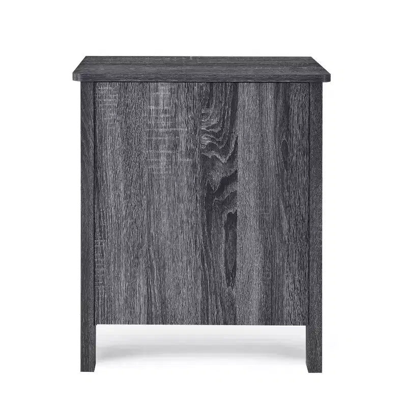 Tables de chevet contemporaines en bois à 2 tiroirs (lot de 2)